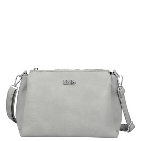 Trendy dámská koženková crossbody kabelka Denissa, šedá
