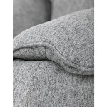 Relaxační křeslo, šedá látka, TV-4088 SIL2