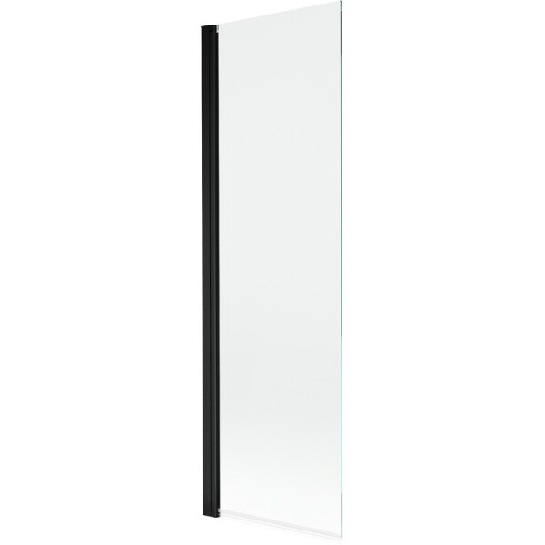 MEXEN - MIST vanová zástěna 70x150 cm 6mm 1-s, černá, čirá 8A9-070-001-70-00