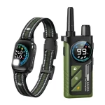 Rojeco PD511 / Výcvikový obojek pro psy / dosah 1000 m / zvuk, vibrace, elektrická stimulace / IPX7 (RXGQZFYTY-21A21)