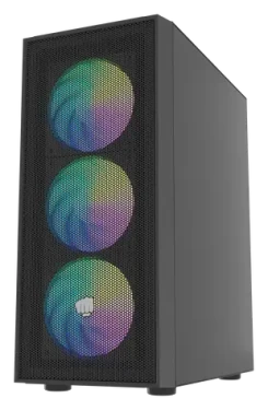 Fury Shobo SH8F ARGB černá / PC skříň / Midi Tower / okno / 2x USB 3.0 / 4x 120mm ARGB / bez zdroje (NFO-2402)