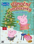 Vánoční omalovánky se samolepkami Peppa Pig