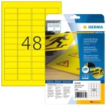 Herma signální etikety A4 45,7x21,2 mm žlutá / Fólie / voděodolné / laser / 1200 ks (8030)