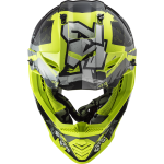 LS2 Motokrosová helmaLS2 MX437 FAST EVO CRUSHER BLACK H-V YELLOW Velikost.: