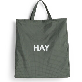 HAY Taška Grid Bag XL Dark Green, zelená barva, textil