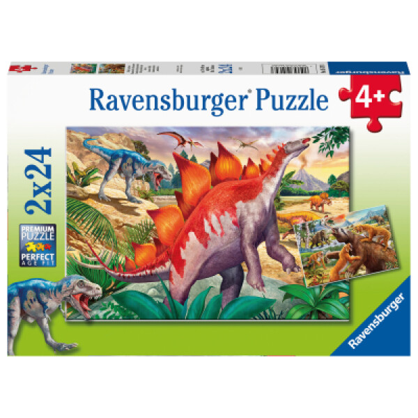 Ravensburger - Puzzle - Svět dinosaurů - 2x24 dílků