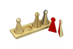 Moyo Montessori Moyo Montessori Velké zlomkové kuželky se stojanem
