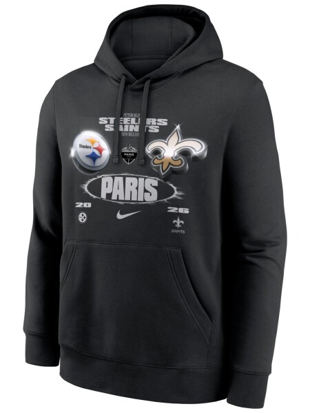 Nike Pánská mikina NFL 2026 Paris Game Steelers vs. Saints Club Hoodie Velikost: L