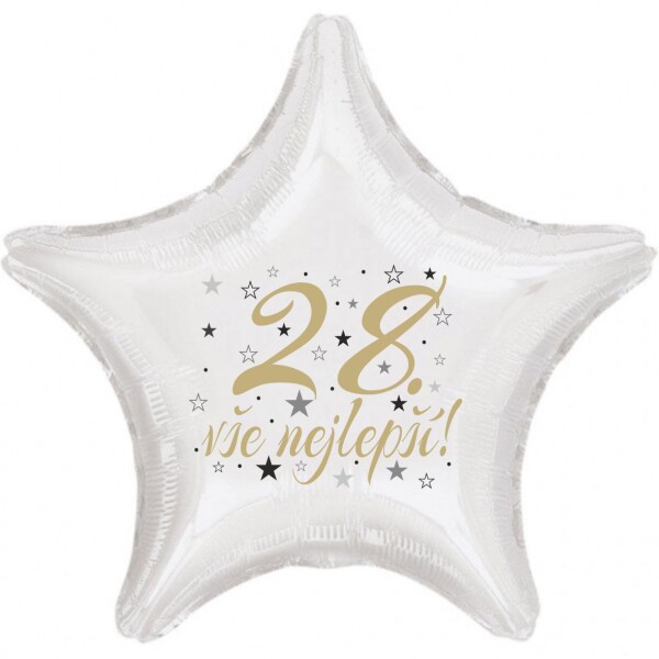 28. narozeniny balónek hvězda Balonky.cz 28. narozeniny balónek hvězda Balonky.cz
