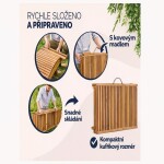 DBA Skládací zahradní lehátko Savora z akácie