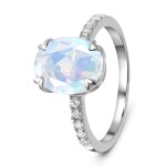 Emporial stříbrný prsten GU-DR10789R-SILVER-MOONSTONE-TOPAZ Velikost: 9 (EU: 59-60)