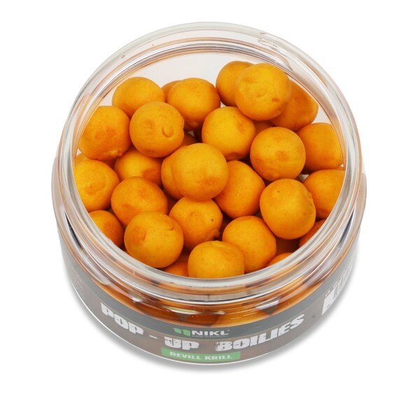 Nikl Plovoucí boilies 10mm 20g - Devill Krill - žlutá,Nikl Plovoucí boilies 10mm 20g - Devill Krill - žlutá
