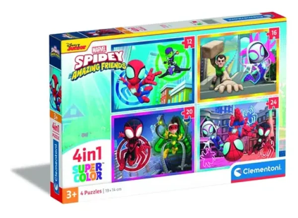 Clementoni PUZZLE Spidey a jeho úžasní přátelé 4v1