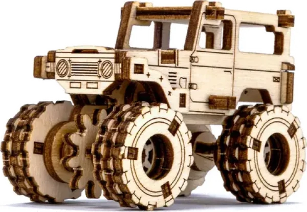 WOODEN CITY 3D Dřevěné puzzle Superfast Monster Truck 5