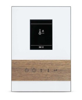 EOS EmoStyle Hi, řídící jednotka pro suchou i vlhkou saunu, bílá/ořech CFSEOS6415L