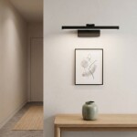 Koupelnové nástěnné LED svítidlo APP1866-1W 40 cm Black OSW-66022