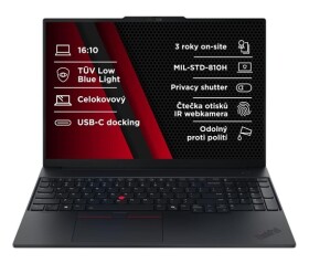 LENOVO NTB ThinkPad E16 AMD G3 - Ryzen5 220,16" WUXGA,16GB,512SSD,FHD+IRcam,W11P EDF_806264