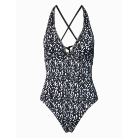 Core Logo Dámské jednodílné plavky KW0KW02076-0GK - Calvin Klein M
