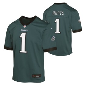 Nike Dětský dres Philadelphia Eagles NFL Jalen Hurts #1 Game Zelená (YOUTH)