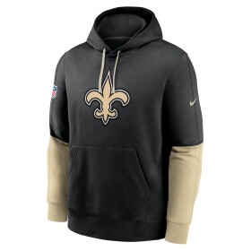 Nike Pánská mikina New Orleans Saints NFL 2024 Sideline Club Hoodie Velikost: M
