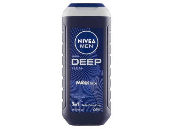 Nivea Men Deep Clean 3 v 1 sprchový gel 250 ml