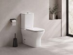 CERANO - WC kombi Hugo, Rimless - bezokrajové splachování + Slim/SoftClose sedátko - spodní/zadní odpad - bílá lesklá - 63,5x35,5 CER-538759