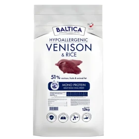 BALTICA Nutraceutic Hypoallergenic Small 12 kg / Granule pro psy / Hypoalergenní / Zvěřina s rýží / Malá plemena