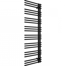 CERANO Koupelnový radiátor Burke - L/P - asymetrické připojení 50mm - 750W - černá matná - 1600x500 mm