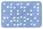 Spirella DROPS protiskluzová podložka do vany modrá / PVC / 53 x 35 cm