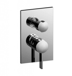 PAFFONI - Rock Sprchová podomítková baterie s přepínačem, 2 vývody, chrom RO018CR
