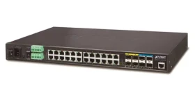 Planet IGS-6325-20T4C4X / Switch průmyslový L3 / 20x 1Gb RJ-45 / 4x 1Gb SFP / 4x 10Gb SFP+ / -40 až 75°C / IP30 (IGS-6325-20T4C4X)