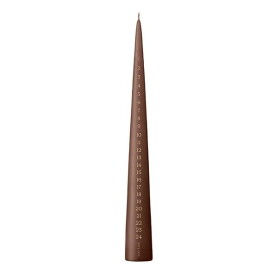 Ester & erik Adventní svíčka Cone 37 cm – 25 Hazelnut, hnědá barva, vosk