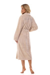 Dámský župan 2413 Camelia angora plus - L&L béžová 3XL