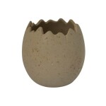 Storefactory Keramický obal na květiny Lyckeby Brown Ø 12 cm, béžová barva, keramika