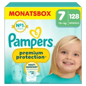 Pampers Premium Protection 15+kg (128 ks) / plenkové kalhotky / velikost 7 (15+kg) (8700216418195)
