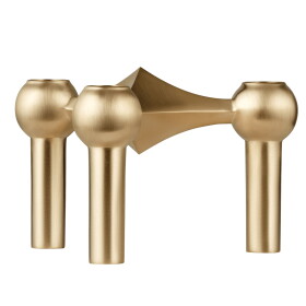 Stoff Nagel Designový svícen STOFF Nagel Brushed Brass, zlatá barva, kov