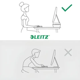 Leitz Ergo tmavě šedá / Stojan pod monitor / Výškově nastavitelný / do 27" (65040089)