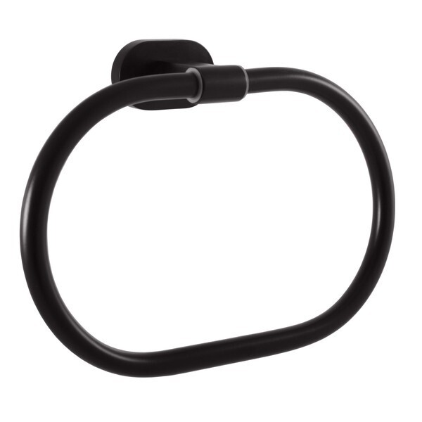 RAV Slezák - YUKON - Koupelnový doplněk Kruh na ručníky, Černá - matná YUA0104CMAT YUA0104CMAT