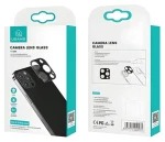 USAMS US-BH707 zlatá / Ochranné sklo objektivu fotoaparátu / pro Apple iPhone 12 Pro Max / kov + tvrzené sklo (BH707JTT03)
