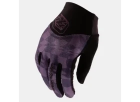 Troy Lee Designs Ace 2.0 Twisted Checkers dámské MTB rukavice Deep Purple vel. M