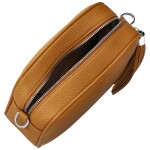 Stylová dámská koženková crossbody kabelka Danika, žlutá