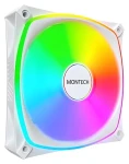 Montech RX120 PRO bílá / Ventilátor / 120 mm / ARGB / PWM / Reverse (RX120 PRO WHITE)