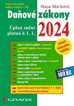 Daňové zákony 2024 2024