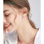 Stříbrné náušnice Swarovski Elements Corinne, stříbro 925/1000, Stříbrná