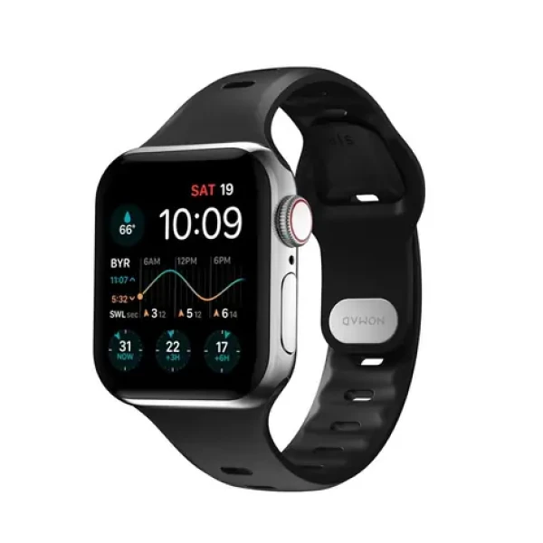 Nomad Sport Slim řemínek pro Apple Watch 7 (41 40 38 mm) S-M černá (NM01153085)