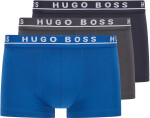 Pánské boxerky Trunk 3p CO 50325403 Hugo Boss černá-modrá-šedá