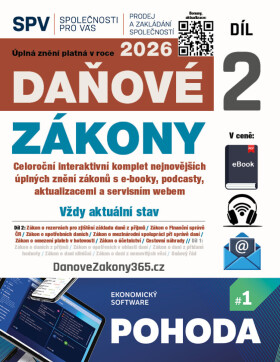 Daňové zákony 2026 XXL ProFi (Díl 2.) - Redakční