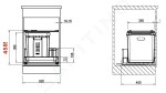 FRANKE - Sortery Vestavný odpadkový koš 350-50 121.0307.554