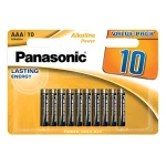 Panasonic Alkalická baterie AAA 10 ks / Baterie / alkalická / jednorázová (5020,01)