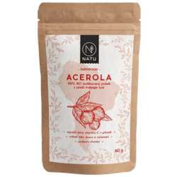 NATU Acerola prášek 60 g BIO